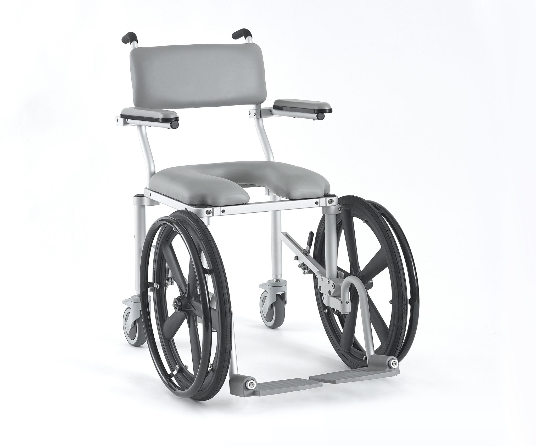 Self-propelled Shower and Commode Chair